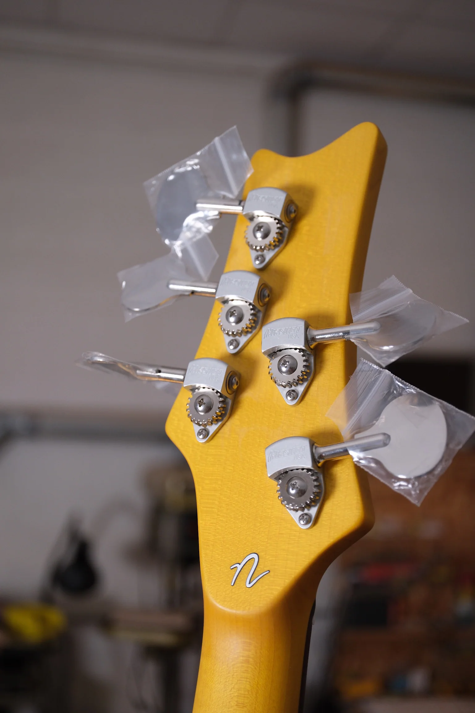 Acinonyx V Short Scale Bass Guitar - Daphne Blue - Image 5