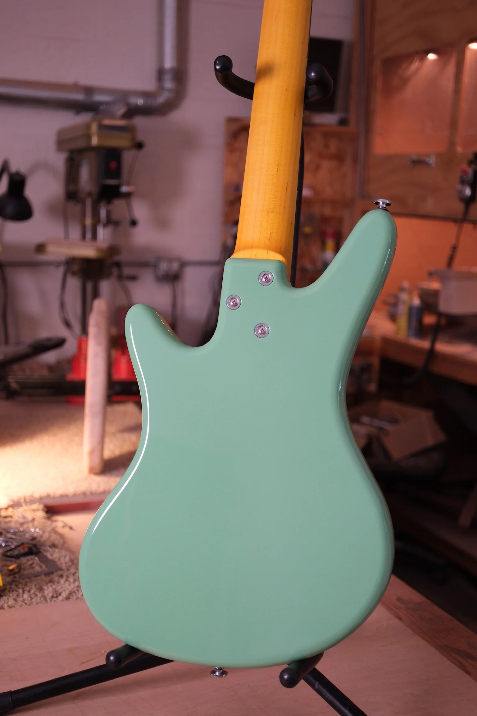 Acinonyx V Short Scale Bass Guitar - Seafoam Green - Image 6