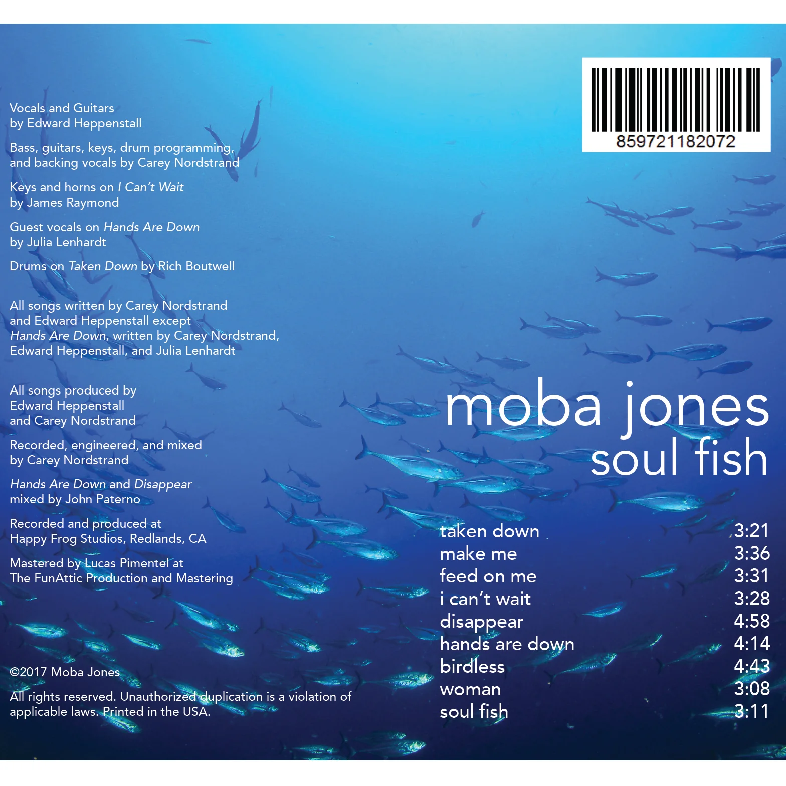 Soul Fish CD by Moba Jones - Image 3